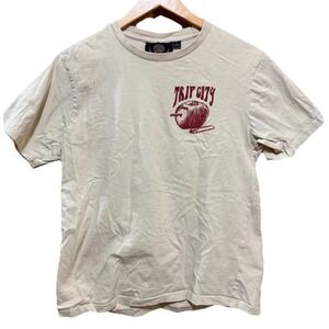 Trip City American Dank Cannabis T-Shirt Light Beige‎ Size Medium EUC